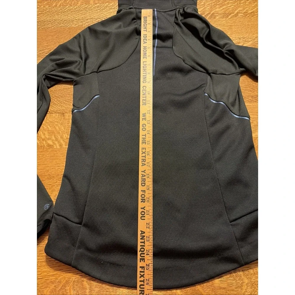 Woman's Champion C9 Hooded Waffle Fleece Lined Athletic Jacket Medium Black/Teal